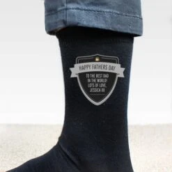 Personalised Classic Shield Men's Socks -PERSONALISE STORE p0710h47 2