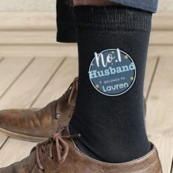 Personalised No.1 Men's Socks -PERSONALISE STORE p0710h48 2