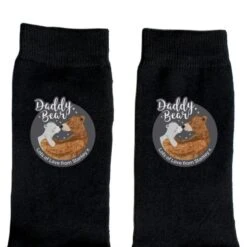 Personalised Daddy Bear Men's Socks -PERSONALISE STORE p0710h52 3