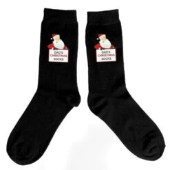 Personalised Santa Claus Christmas Socks -PERSONALISE STORE p0710h99 3