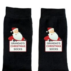 Personalised Santa Claus Christmas Socks -PERSONALISE STORE p0710h99 4