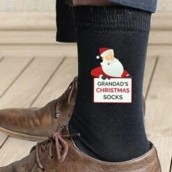Personalised Santa Claus Christmas Socks -PERSONALISE STORE p0710h99 5