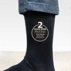 Personalised 2nd Anniversary Mens Socks 6 Personalised 2nd Anniversary Mens Socks -PERSONALISE STORE p0710i04 2
