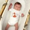 Personalised Mummy And Me Fox 0-3 Months Baby Vest