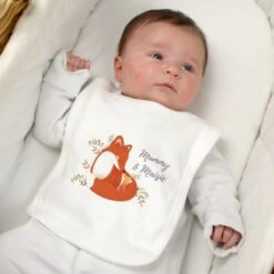 Personalised Mummy And Me Fox Bib