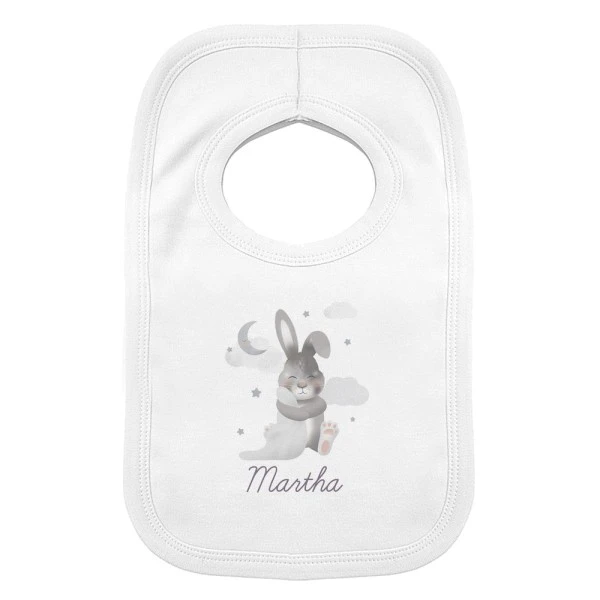 Personalised Baby Bunny Bib 2 Personalised Baby Bunny Bib - Image 2