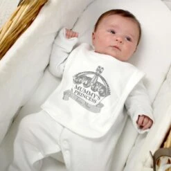 Personalised Royal Crown Bib -PERSONALISE STORE p0710j50 2
