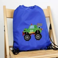 Personalised Monster Truck Blue Kit Bag 6 Personalised Monster Truck Blue Kit Bag -PERSONALISE STORE p0710j66 2