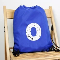 Personalised Initial Blue Kit Bag -PERSONALISE STORE p0710j69 3
