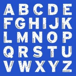 Personalised Initial Blue Kit Bag -PERSONALISE STORE p0710j69 5