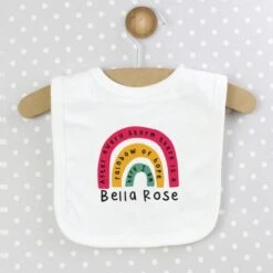 Personalised Rainbow Bib 7 Personalised Rainbow Bib -PERSONALISE STORE p0710k29 3