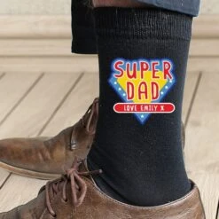 Personalised Super Dad Mens Socks 6 Personalised Super Dad Mens Socks -PERSONALISE STORE p0710k44 2