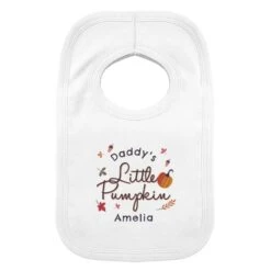 Personalised Little Pumpkin Bib -PERSONALISE STORE p0710k52 3