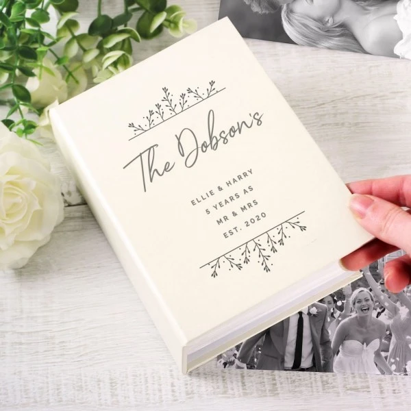 Personalised Floral 6x4 Photo Album With Sleeves 6 Personalised Floral 6x4 Photo Album With Sleeves - Image 6