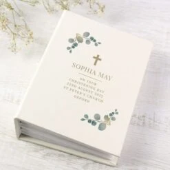 Personalised Botanical Cross 6x4 Photo Album With Sleeves -PERSONALISE STORE p0710k80 3