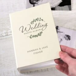 Personalised Botanical Wedding 6x4 Photo Album With Sleeves -PERSONALISE STORE p0710k83 2
