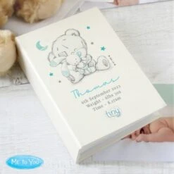 Personalised Tiny Tatty Teddy Blue 6x4 Photo Album With Sleeves -PERSONALISE STORE p0710k85 2
