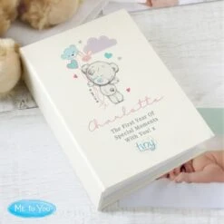 Personalised Tiny Tatty Teddy Pink 6x4 Photo Album With Sleeves