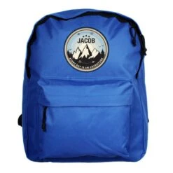 Personalised Adventure Blue Backpack -PERSONALISE STORE p0710k93 4