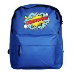 Personalised Superhero Blue Backpack 9 Personalised Superhero Blue Backpack -PERSONALISE STORE p0710k96 4