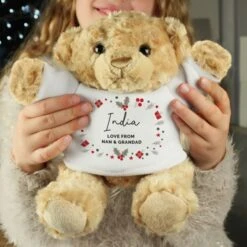 Personalised Christmas Teddy Bear -PERSONALISE STORE p0710l05 3