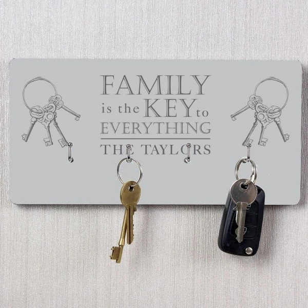 Personalised Family Key Hooks 1 Personalised Family Key Hooks