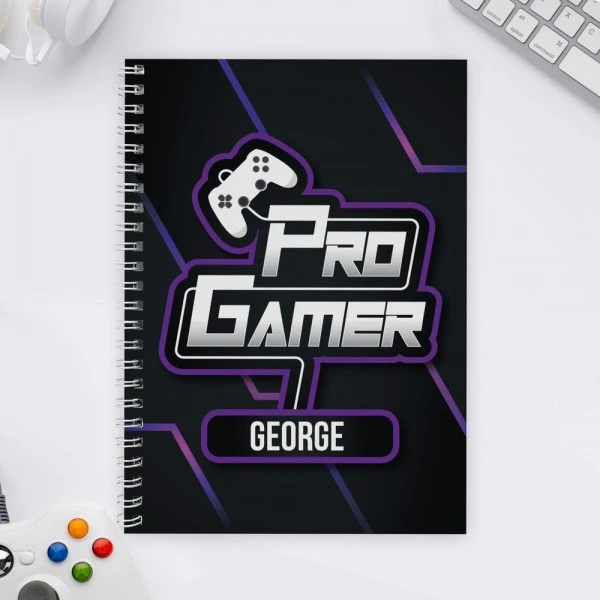 Personalised Pro Gamer A5 Notebook 1 Personalised Pro Gamer A5 Notebook