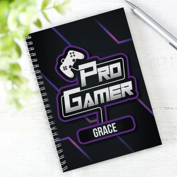 Personalised Pro Gamer A5 Notebook 3 Personalised Pro Gamer A5 Notebook - Image 3