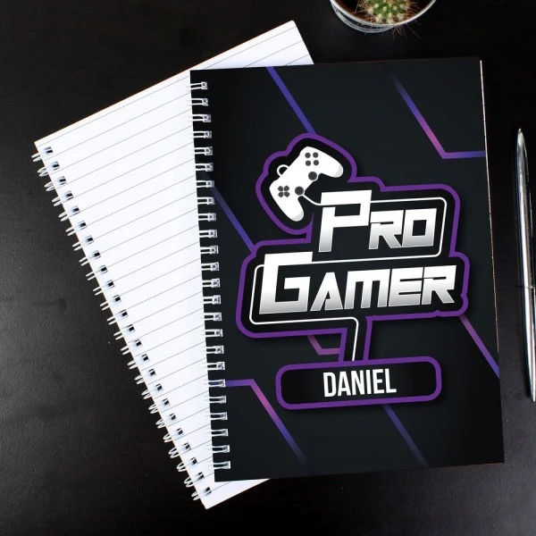 Personalised Pro Gamer A5 Notebook 4 Personalised Pro Gamer A5 Notebook - Image 4