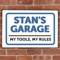 Personalised Garage Plaque -PERSONALISE STORE p080433 2