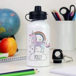 Personalised Unicorn Drinks Bottle -PERSONALISE STORE p080484 2