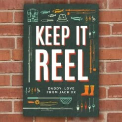 Personalised Keep It Reel Metal Sign -PERSONALISE STORE p0804a41 2