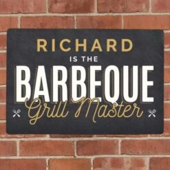 Personalised BBQ Grill Master Metal Sign