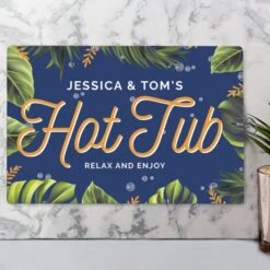 Personalised Hot Tub Metal Sign -PERSONALISE STORE p0804a55 3