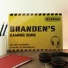 Personalised Gaming Zone Metal Sign