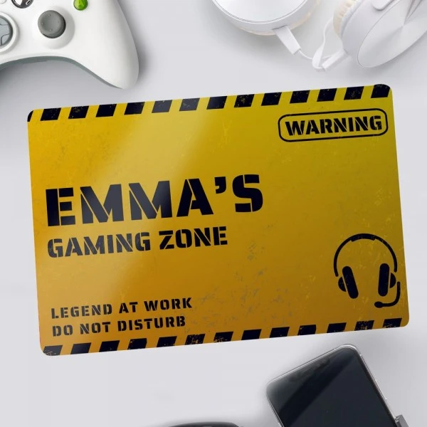 Personalised Gaming Zone Metal Sign 2 Personalised Gaming Zone Metal Sign - Image 2