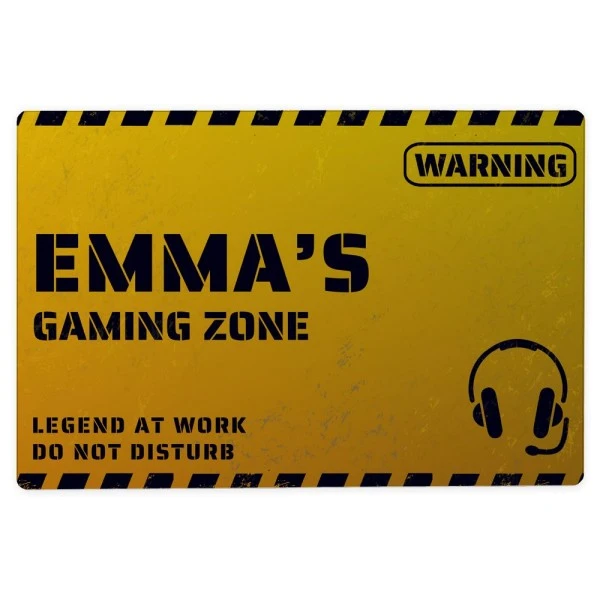 Personalised Gaming Zone Metal Sign 4 Personalised Gaming Zone Metal Sign - Image 4