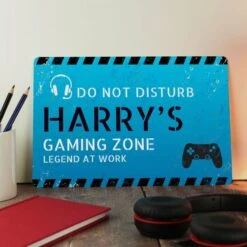 Personalised Gamer Do Not Disturb Metal Sign -PERSONALISE STORE p0804a78 2