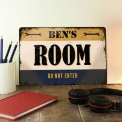 Personalised Garage Metal Sign -PERSONALISE STORE p0804a79 5