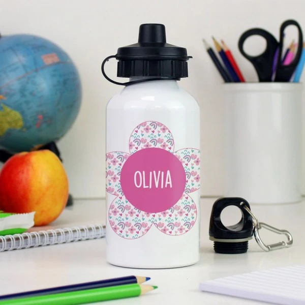 Personalised Flower Drinks Bottle 1 Personalised Flower Drinks Bottle