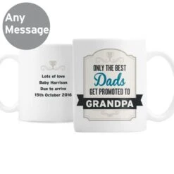 Personalised Best Dads Get Promoted To Mug 7 Personalised Best Dads Get Promoted To Mug -PERSONALISE STORE p0805f60 2