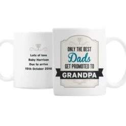 Personalised Best Dads Get Promoted To Mug 8 Personalised Best Dads Get Promoted To Mug -PERSONALISE STORE p0805f60 3