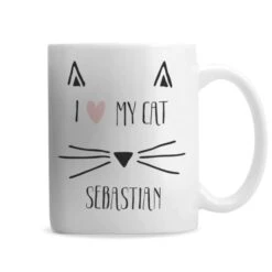 Personalised Cat Features Mug -PERSONALISE STORE p0805f97 2