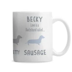 Personalised Dachshund Dog Breed Mug -PERSONALISE STORE p0805f99 5