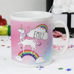 Personalised Unicorn Mug -PERSONALISE STORE p0805g13 3