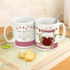 Personalised Boofle Shared Heart Mug -PERSONALISE STORE p0805g20 2