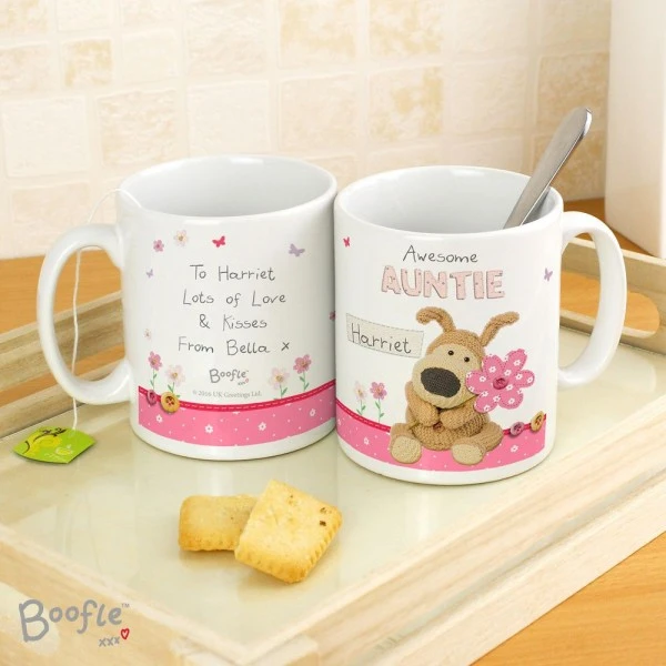 Personalised Boofle Flowers Mug 3 Personalised Boofle Flowers Mug - Image 3
