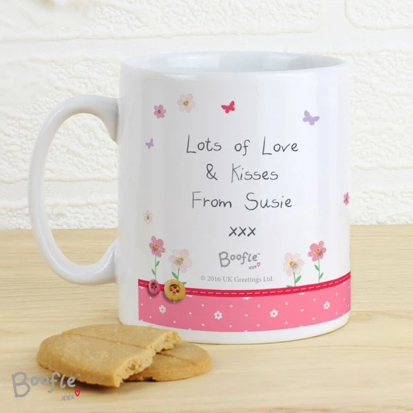 Personalised Boofle Flowers Mug 5 Personalised Boofle Flowers Mug - Image 5