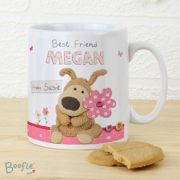 Personalised Boofle Flowers Mug 8 Personalised Boofle Flowers Mug - Image 8