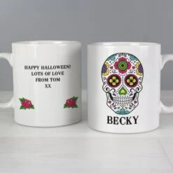 Personalised Sugar Skull Mug 9 Personalised Sugar Skull Mug -PERSONALISE STORE p0805h20 3